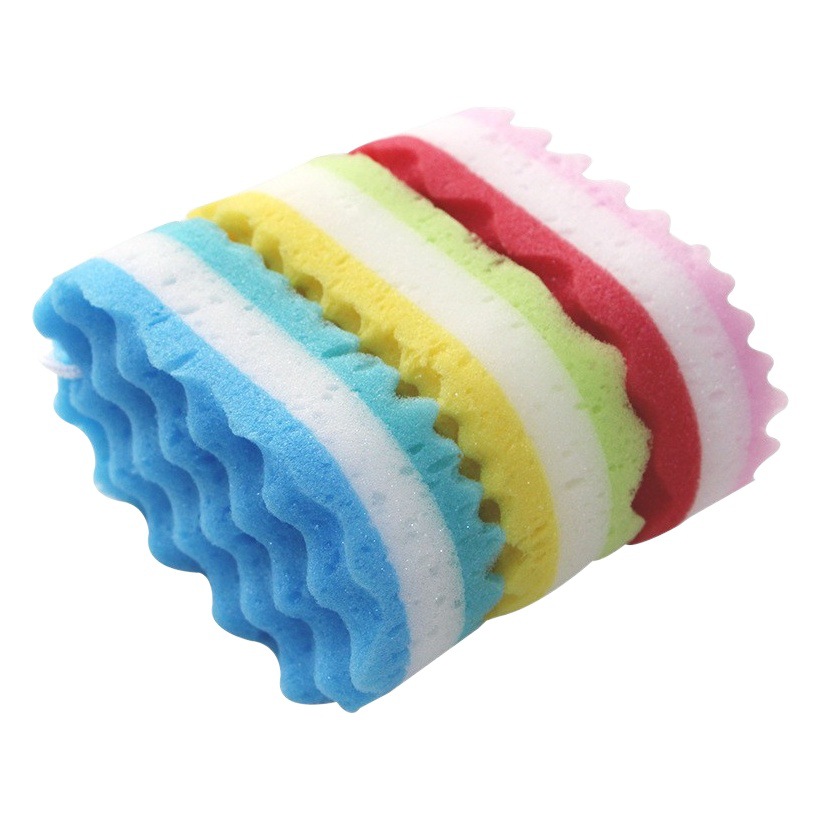 Esponja de baño para adultos de color de helado esponja de baño para adultos esponja de baño de tres capas de esponja de baño de espuma