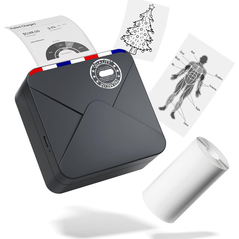 M03AS Impresora incorrecta de impresión Xiansen Versión en el extranjero del teléfono móvil Bluetooth Conexión sin tinta Máquina doméstica para estudiantes de 300DPI