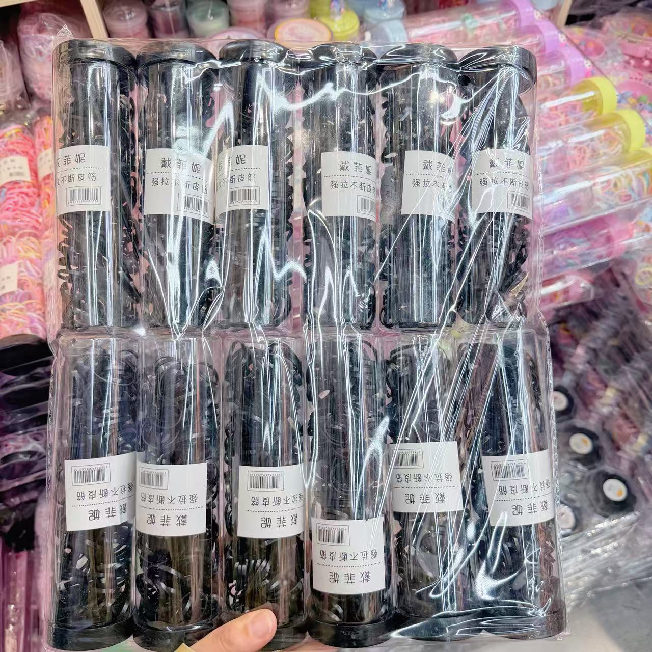 Mini cabeza de princesa en caja, clip de agarre pequeño, clip de flequillo, horquilla rota en la frente, banda elástica para niños, no daña el cabello, anillo del pulgar al por mayor image 105