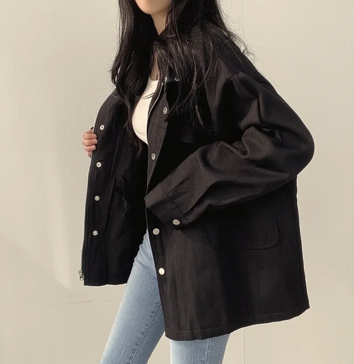 Abrigo mujer retro otoño cortavientos entallado con cordón_voghion.com