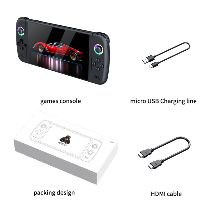 クロスボーダー M27 携帯ゲーム機レトロ PSP クラシック携帯ゲーム機 7inch 高精細大画面ダブルワイヤレスハンドルアーケード|undefined
