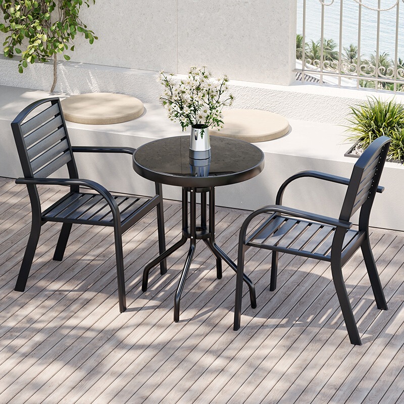 Outdoor chair, courtyard anti-corrosion and waterproof small square table, outdoor balcony leisure garden table and chair set, direct from the manufacturer Outdoor chair, courtyard anti-corrosion and waterproof small square table, outdoor balcony leisure garden table and chair set, direct from the manufacturer