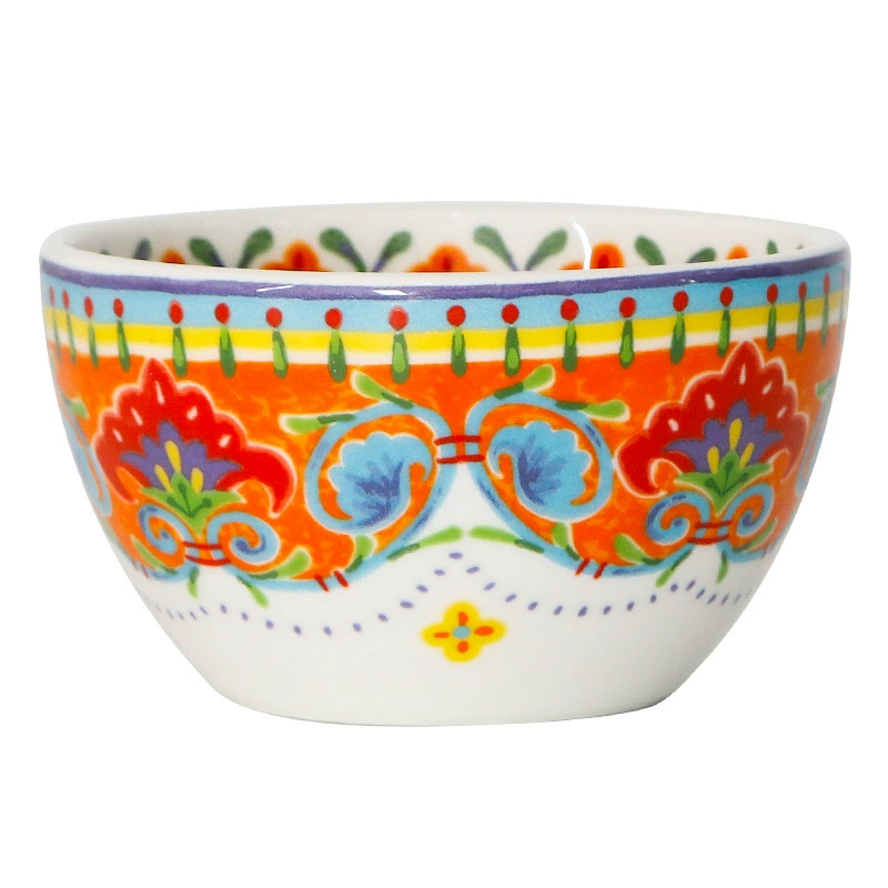 European and American guest manufacturers wholesale ceramics hand -painted rice bowl 4.5 -inch home dessert small bowl glaze under glaze can be microwave
