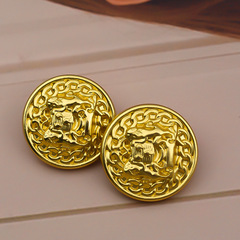 英倫雙獅仿金金屬紐扣小香風粗花呢毛衣扣子西服外套大衣時尚扣