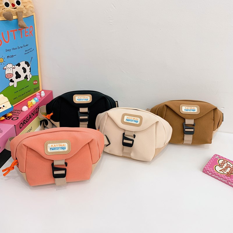 Versión coreana del popular bolso de pecho para niños y niñas, deportes de ocio, monedero bandolera para niños 2025 nuevos bolsillos de comercio exterior para niños