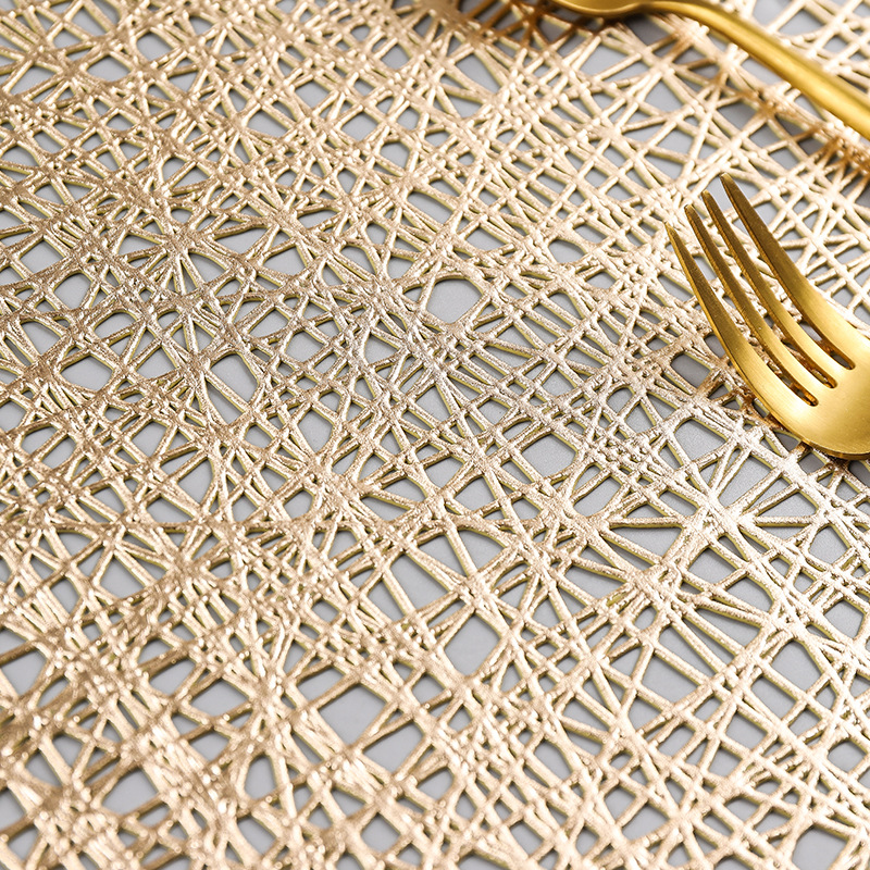 Home Daily solid color Nordic round placemat creative octagonal restaurant hotel decoration pvc heat insulation mat