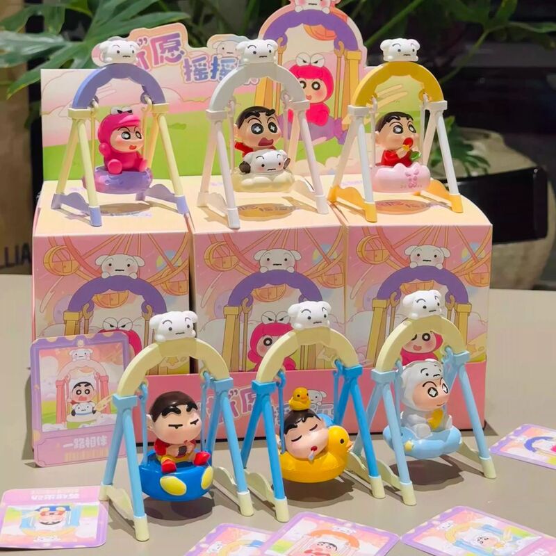 クレヨンしんちゃん スイング ブラインドボックス フィギュア 周辺人形 解凍デスクトップ装飾品 人形 おもちゃ 誕生日プレゼント|undefined