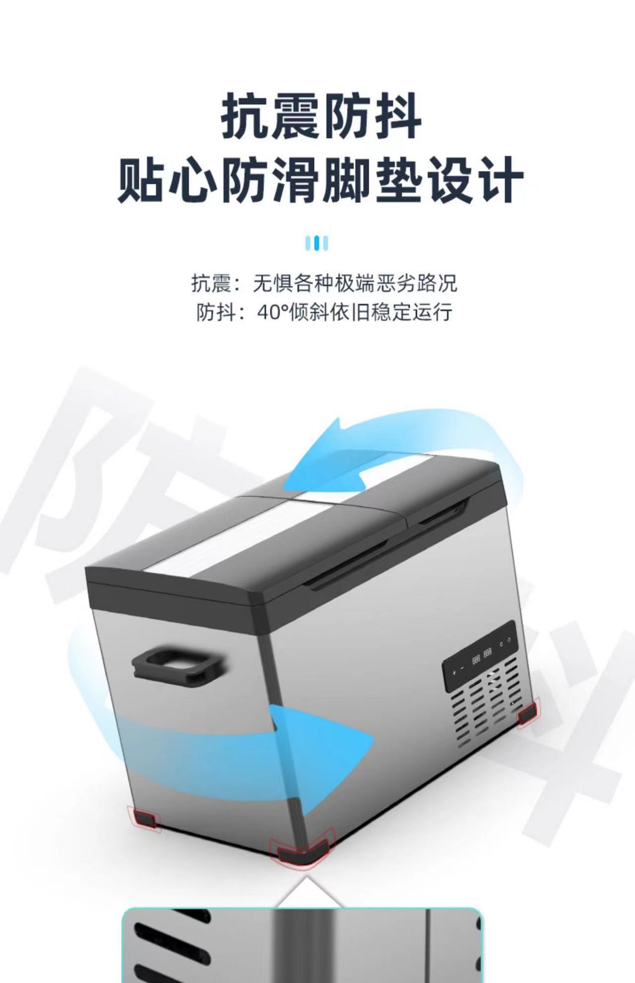 New Ice Tiger Car Double Temperature Double Door Car Household Refrigerator Freezing and Refrigerating Partition Car Home Dual-Use Small Refrigerator