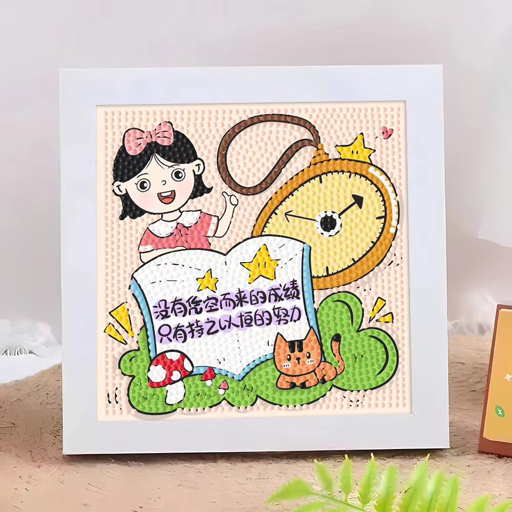 Diamante infantil DIY hecha a mano con material de marco paquete de dibujos animados Sanliou pegatinas de diamante regalo al por mayor pinturas de mampostería