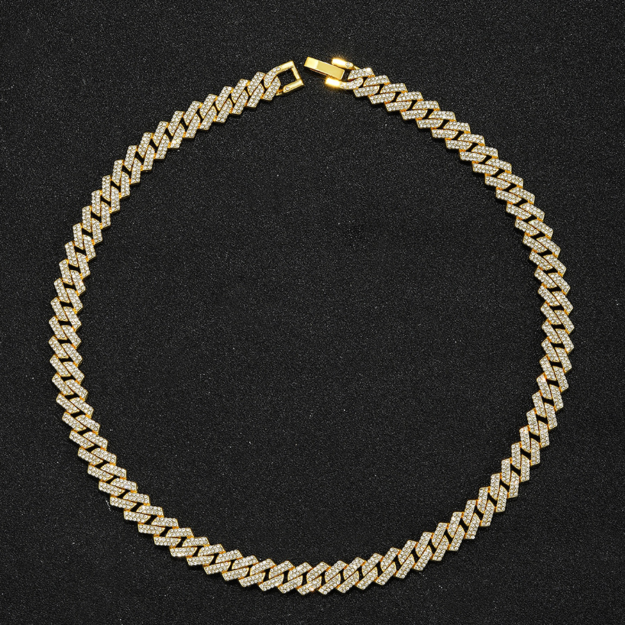 Hiphop Diamond Cuban Necklace For Men And Women, Luxury Accessory_voghion.com