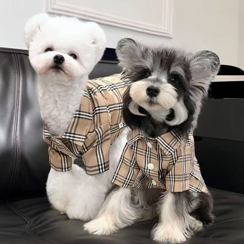 Summer Pet Dog Clothes Spring Shirt Schnauzer Bichon Teddy Pomeranian Small and Medium-Sized Dogs and Cats Thin Breathable Style
