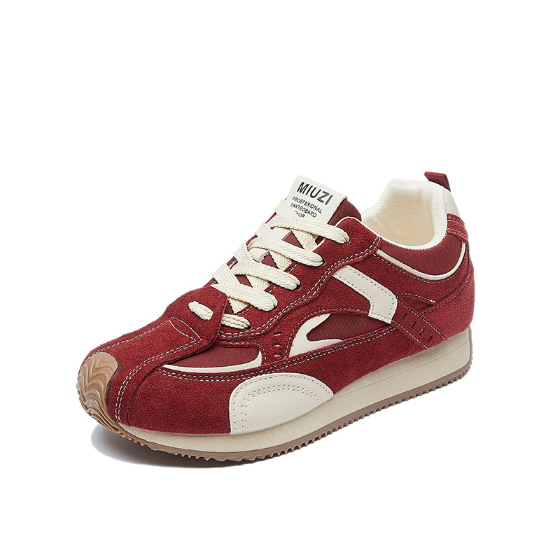 Zapatillas Forrest Gump de Plataforma para Mujer FSCL-605 de PU y Caucho Con Elevación para Uso Diario