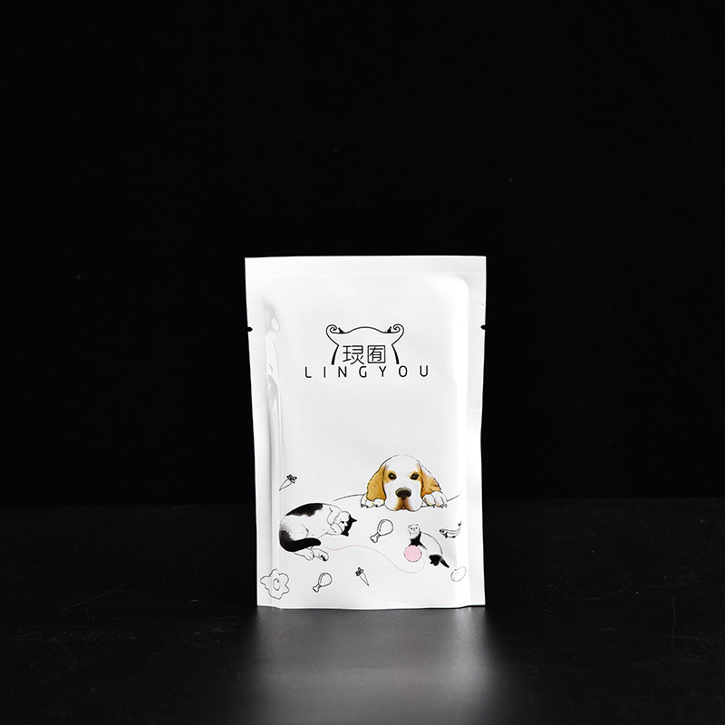 猫粮狗粮宠物零食包装袋 食品自封袋塑料袋铝箔袋 自立自封磨砂袋