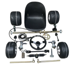 168 Go-Kart hissələri: Dəyişdirilmiş drift quad bike ön və arxa asqı, 5inch təkərlərlə ön sükan arxa ox quraşdırması