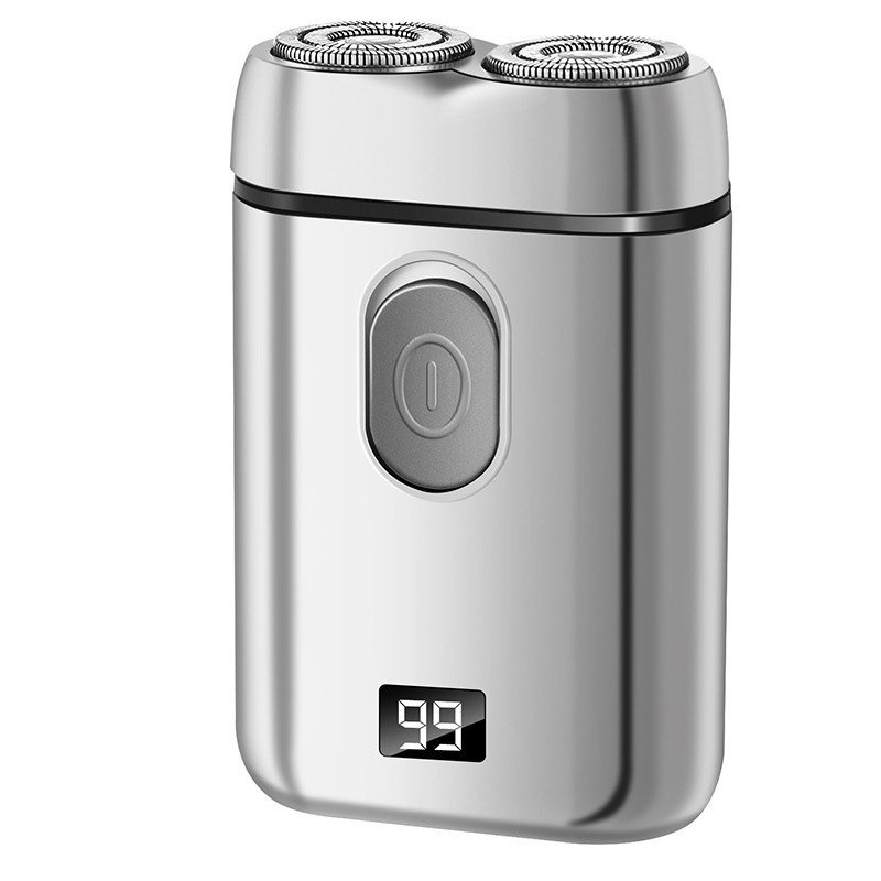 Afeitadora eléctrica transfronteriza, afeitadora portátil recargable, pistola de acero pequeña para hombre, Douyin, tres cabezales súper limpios