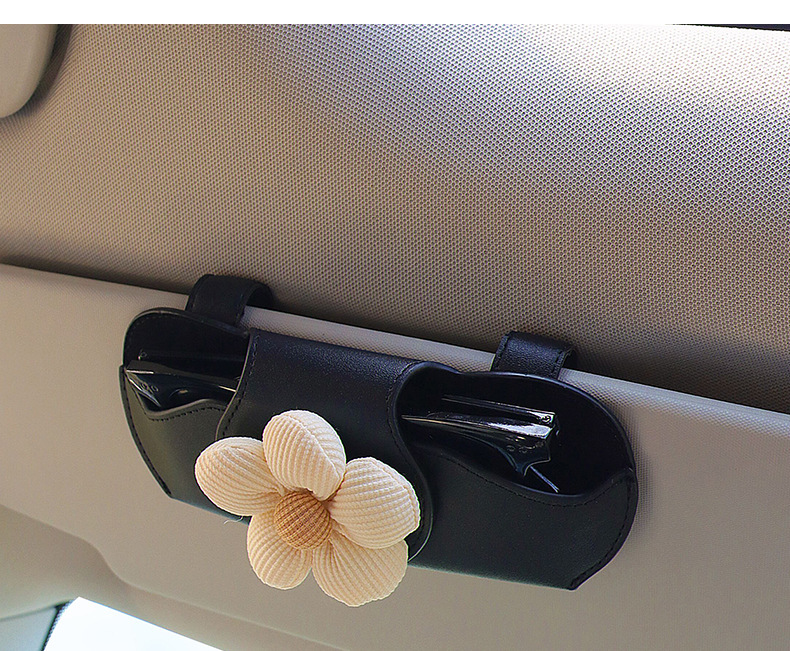 Car-Mounted Glasses Clip, Car Sun Visor Storage Gadget, Multifunctional Magnetic Sunglasses Holder for Car Interior, Car Storage Box