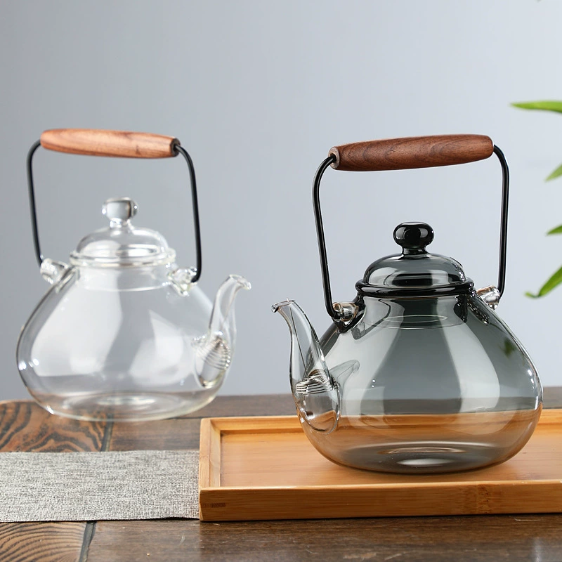 Glass transparent teapot, tea for home use