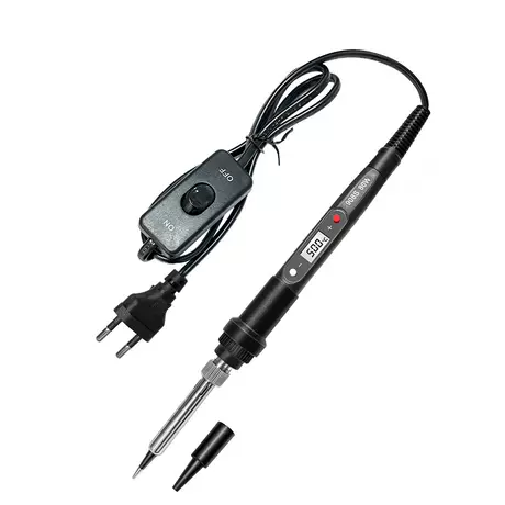 Black 908S soldering iron with switch/European gauge