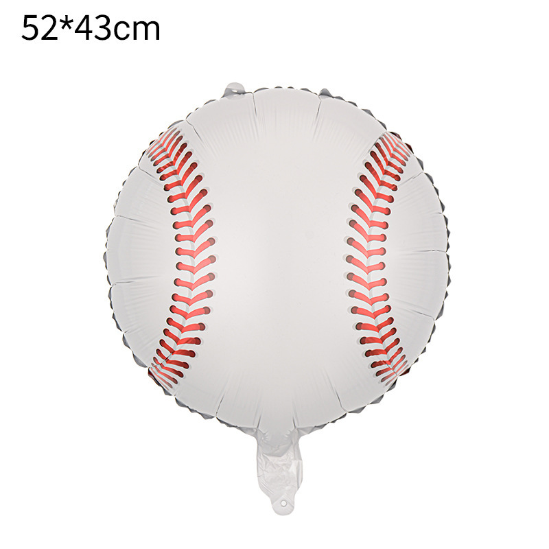 Globos de fútbol americano de 18 pulgadas, rugby, baloncesto, guantes de béisbol, decoraciones de globos de aluminio con temática deportiva de golf. image 11
