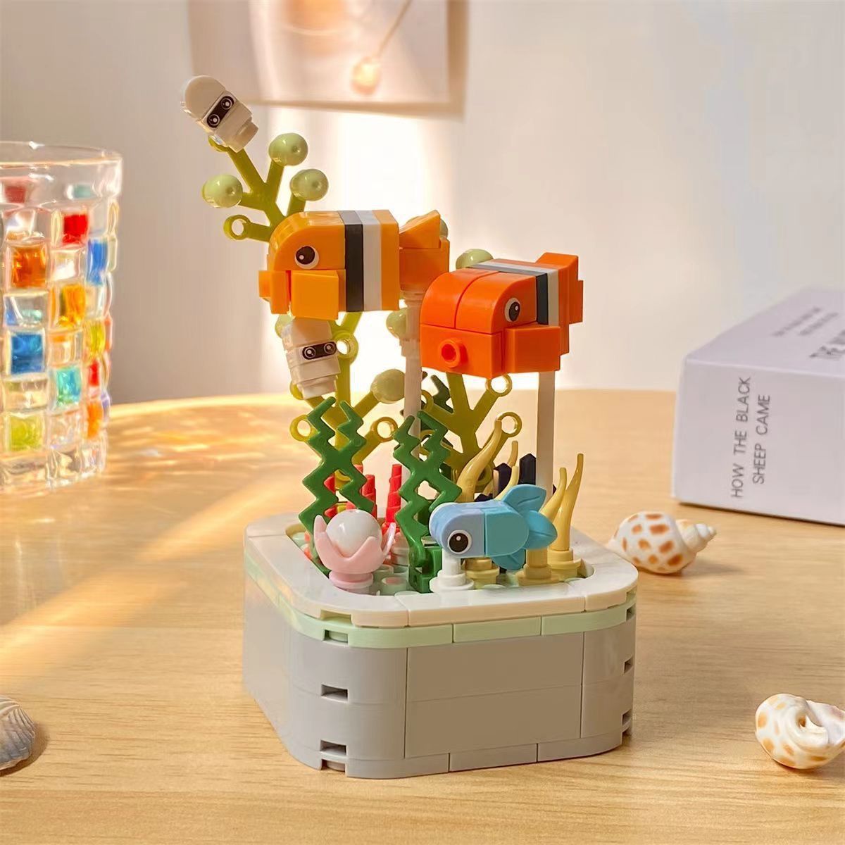 Compatible con insectos, alta vida marina, flores, plantas, bloques de construcción, plantas en maceta, puzzle, juguetes, joyas, adornos
