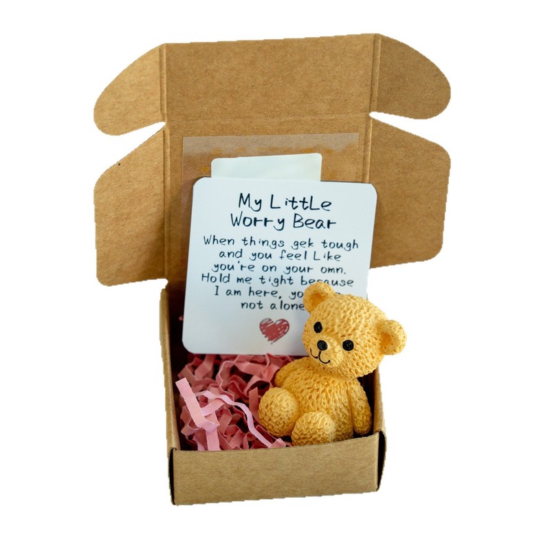 跨境新款Mini Plush Teddy Bear in Box泰迪熊迷你塑料熊盒装礼物|undefined