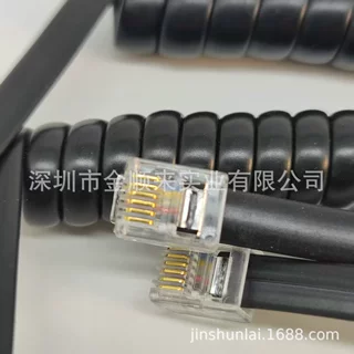 行家定制26AWG电话直线曲线 6C 4C扁平线 RJ4P4C RJ6P6C