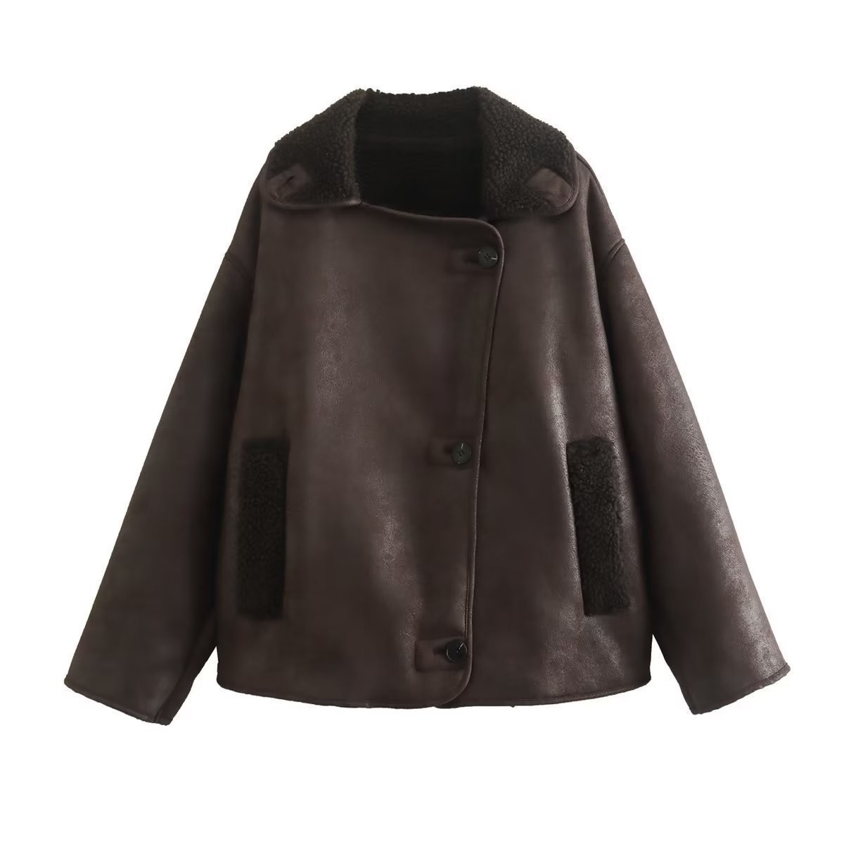 Dames winterjas met bontvoering voor herfst en winter mode_voghion.com