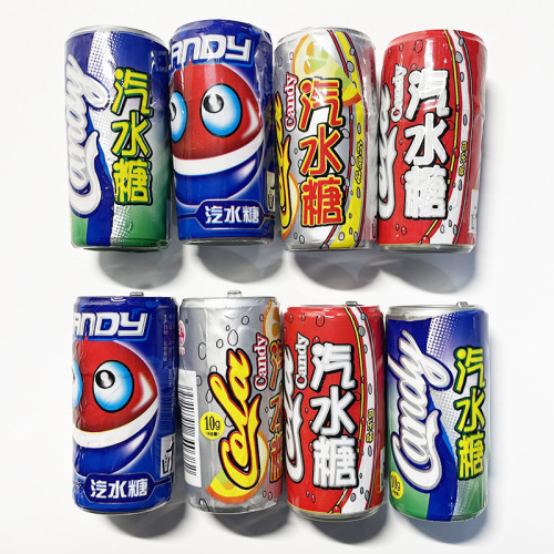 10g Nanchuan Cola Hard Candy Lemon Sprite Candy Beverage Candy Nostalgic Snack Soda Candy 30 Bottles/Case