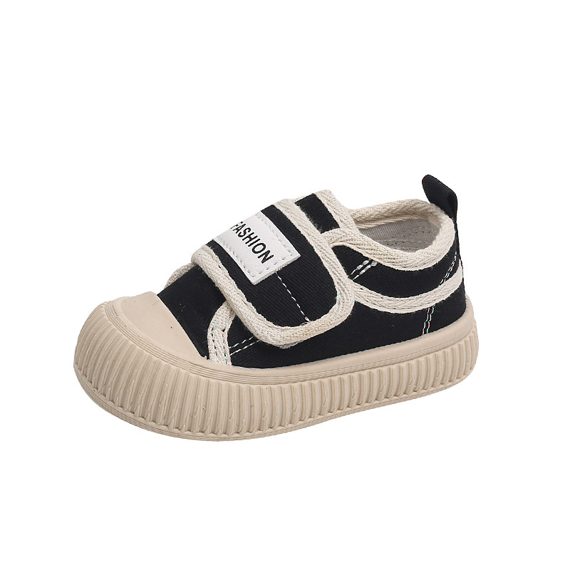 2024 Vår och höst Barncanvas Pojkar Casual Shell Head Girls Cookie Mjuk sula Babyskor_voghion.com