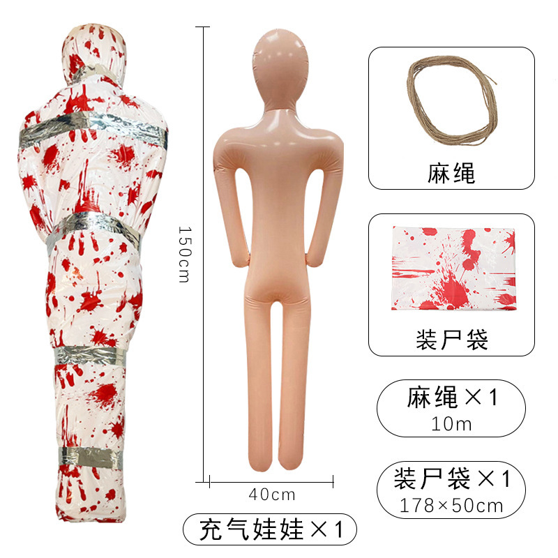 ハロウィン新製品インフレータブルダミー密室お化け屋敷プラスチッククロスボーダーホラー人形装飾品小道具装飾|undefined