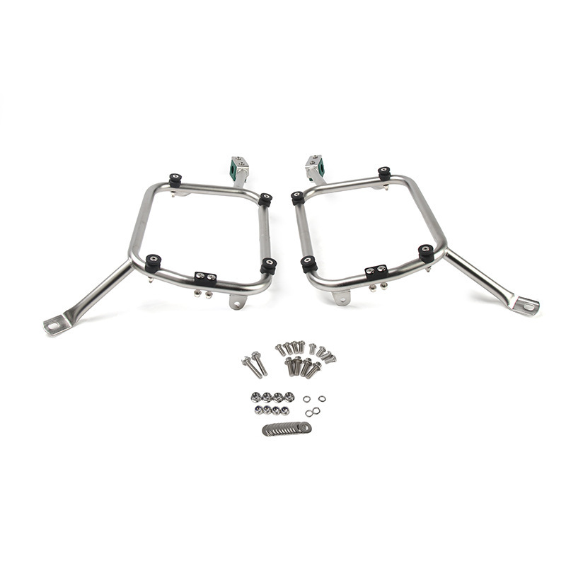 Aplicable a Kawasaki Monster VERSYS650 Acero inoxidable modificado estante trasero soporte de tronco 21
