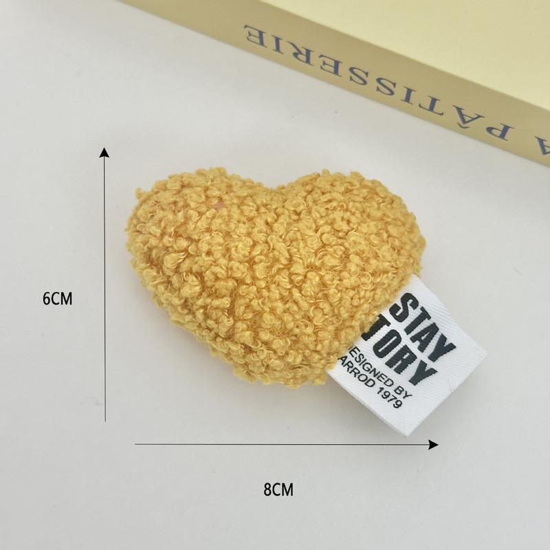 INS日韩简约爱心汽车装饰品毛绒爱心别针挂件包包服饰diy辅料饰品|undefined