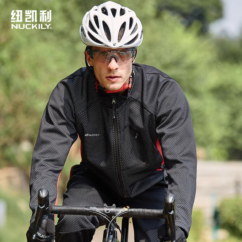 NUCKILYの新型秋冬のカシミヤの騎手服のスーツの自転車のスポーツの屋外の騎手の上着の騎手のズボン