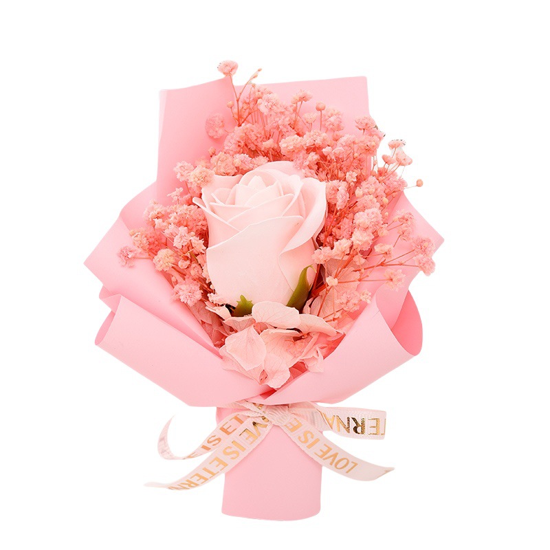 Romántica serie de estrellas llenas de rosas transparentes de flores de la eternidad caja de regalo de regalo de cumpleaños de San Valentín al por mayor