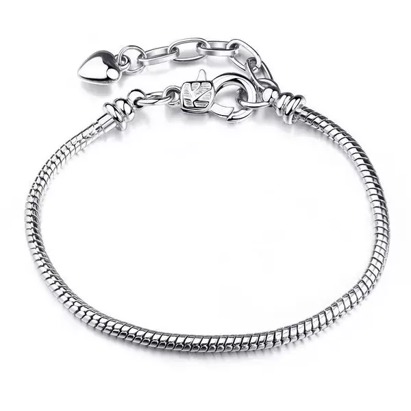 European and American Popular DIY Snake Bone Chain Basic Bracelet Simple Adjustable Versatile Heart Men's and Women's Bracelet Bracelet Set