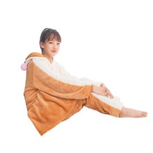 春秋冬季法兰绒卡通动物连体睡衣飞天鼠男女情侣长袖家居服批发