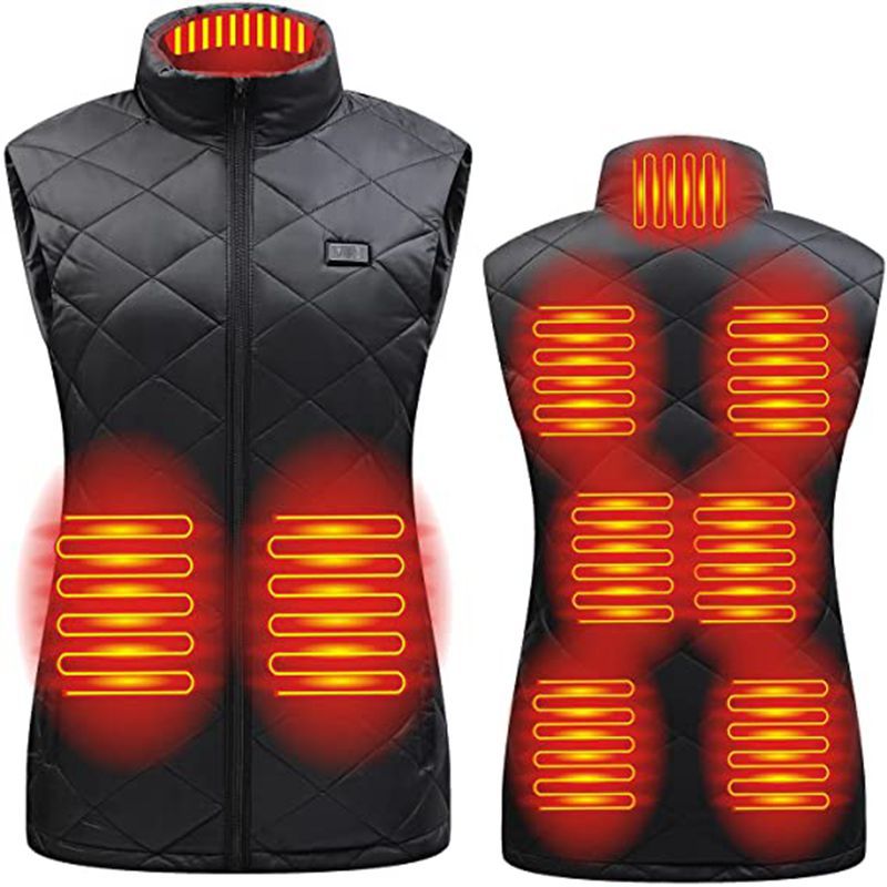 Amazon Otoño e Invierno ropa de calefacción de las mujeres Chaleco de calefacción inteligente ropa de abrigo USB carga calefacción eléctrica chaleco chaqueta image 11