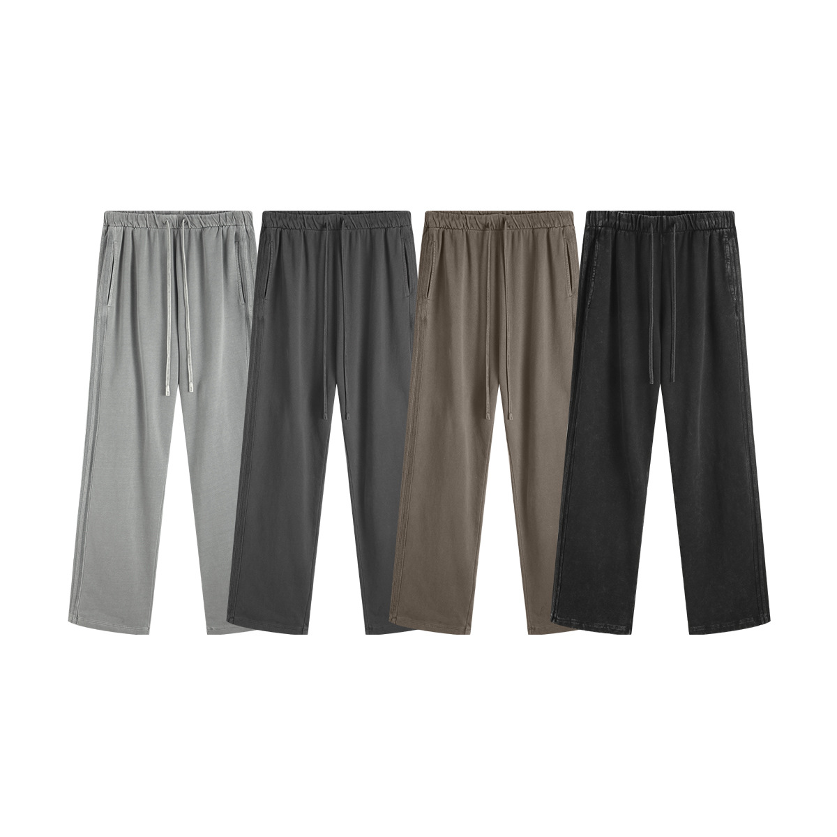 Pantalones Deportivos BE Custom 2025 de Primavera y Otoño, Estilo Americano, Corte Recto Holgado, 450G, Lavados, para Hombre image 6