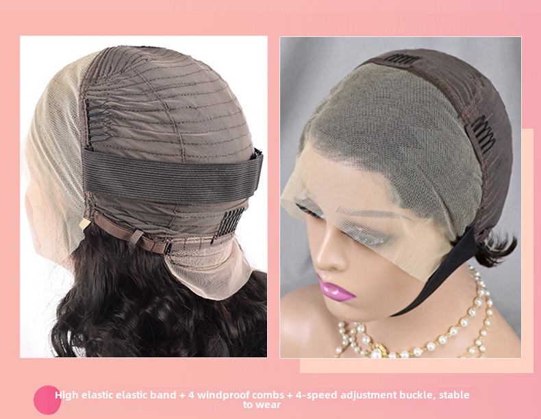 Synthetische Deep Wave Bob Perücke Mit Lace Front Für Damen_voghion.com