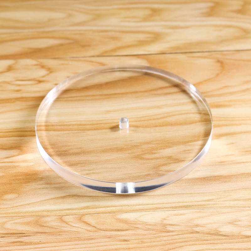 8mm厚亚克力圆片透明亚克力圆板PMMA圆盘 圆块圆形板亚克力透明圆