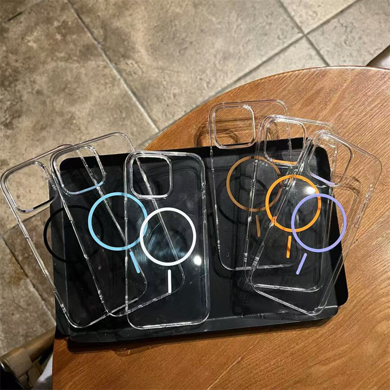 Apunción magnética de viento simple Apunción magnética para iphone16ProMax funda para teléfono móvil 13 Apple 15 para hombre y mujer funda dura para pc 14