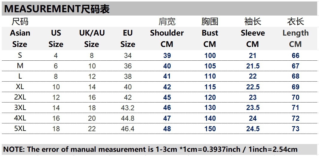 0M03尺码表 250319改版后