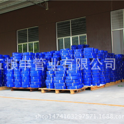 0.8-12寸蓝色绿色泥浆水带.防汛抗洪排涝全塑水带出口泰国越南