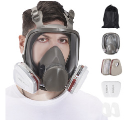 Máscara facial Máscara Fábrica química Antivirus avanzado Antipolvo Protección facial completa Pintura en aerosol Gas químico especial formaldehído sulfuro de hidrógeno
