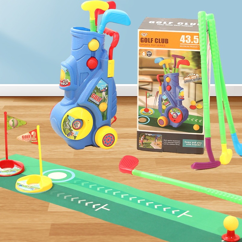 Cross-border new Amazon leisure indoor outdoor portable sports toys children's floor mat golf suit