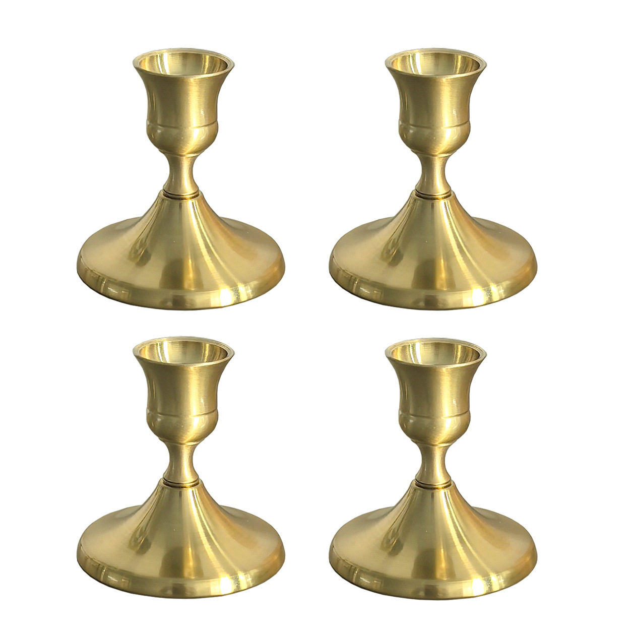 Adornos de candelabros pequeños simples de estilo europeo Navidad San Valentín luz de velas Cena Sentido de ambiente Candelabros Decoración de bodas