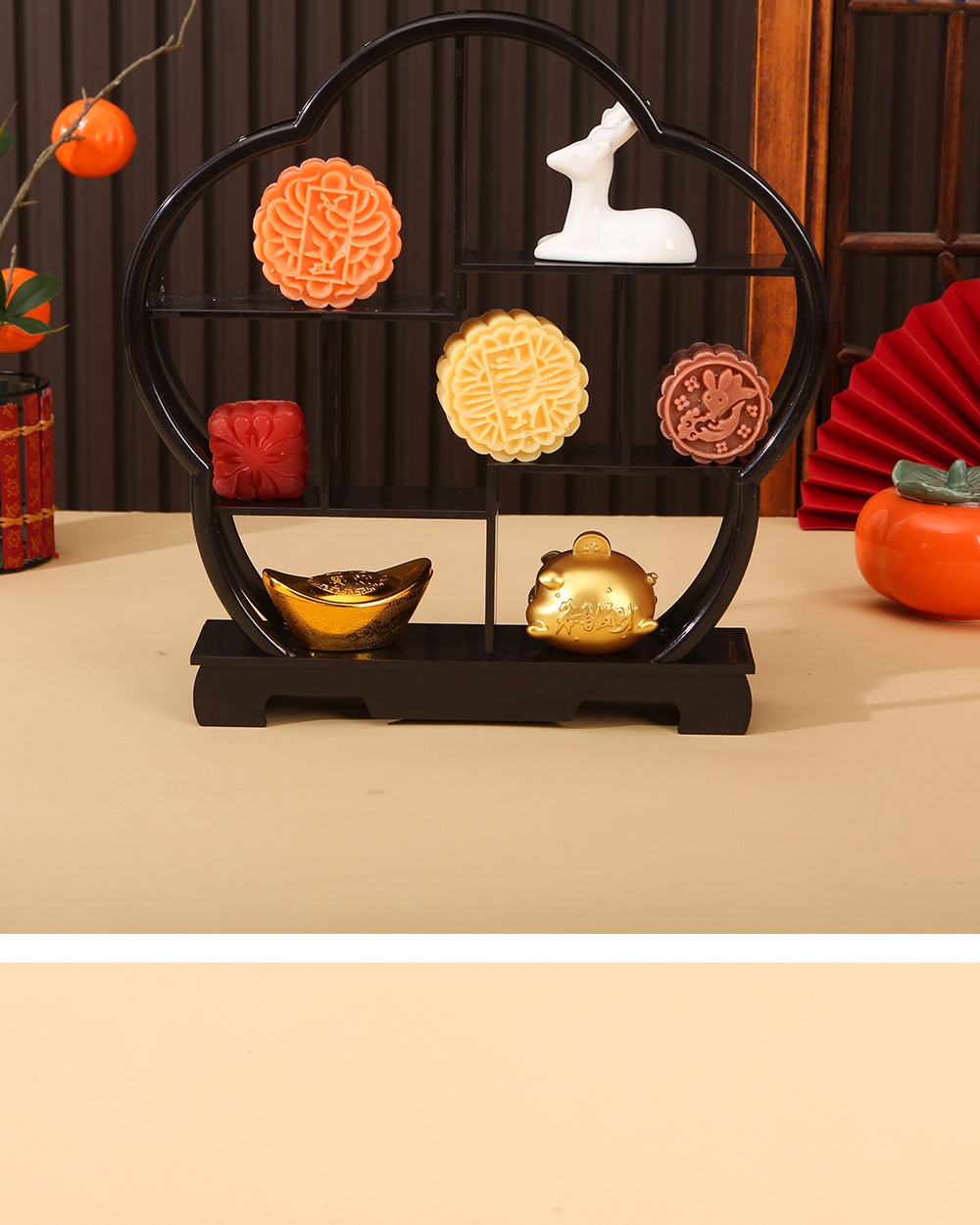 订婚糕点摆盘-梅花博古架4_18