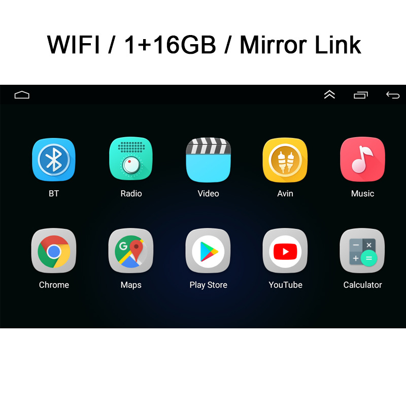 Aplicable a 15-19 Fiat Dobio coche de pantalla grande GPS revertir imagen Bluetooth Android navegación