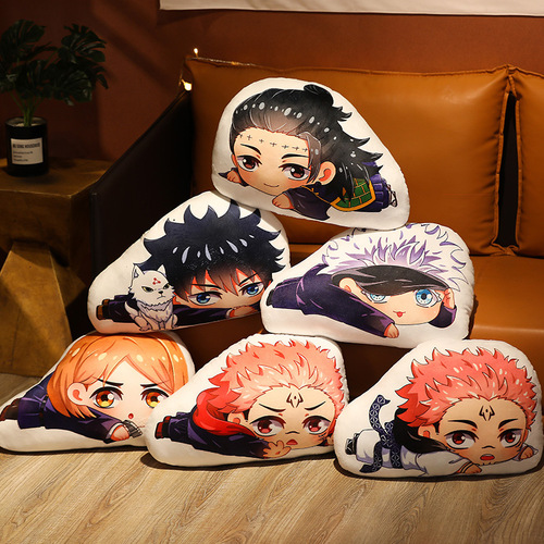 2D Animation Spell Return Peripheral Pillow Gojo Wuhu Stick Yuhito Plush Doll Wholesale