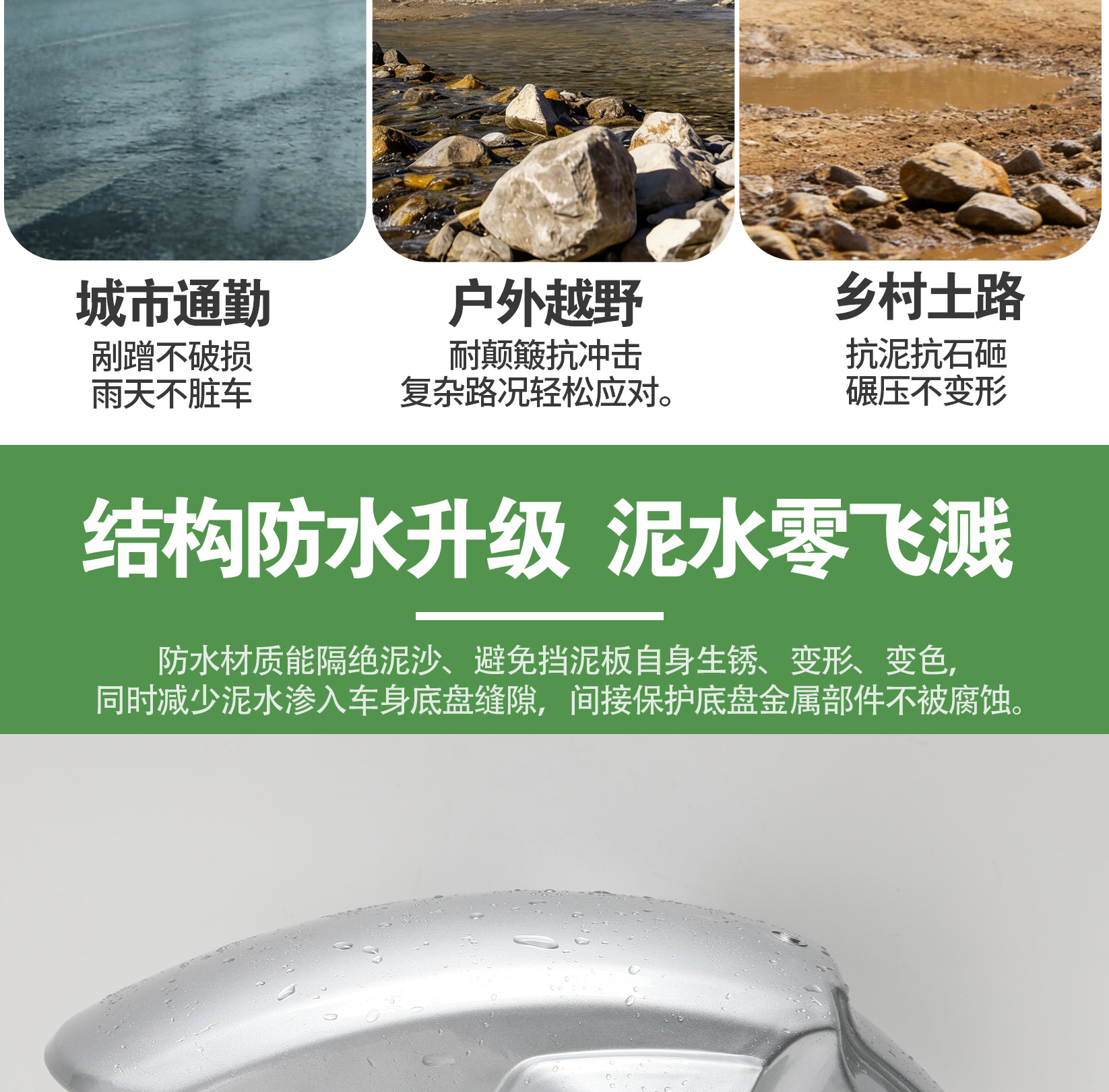 Upgraded Thickened Plastic Mudguard Suitable for the Front Wheel of the Tailg Cangqiong Electric Scooter, Universal Accessory